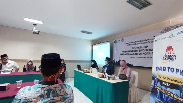 LP2M IAIN Syekh Nurjati Helat Workshop Ekonomi Umat Berbasis Masjid