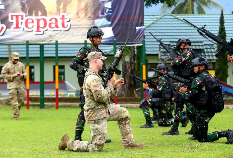 Hari Pertama, TNI AD dan US Army Latihan Bersama di Karang Tengah Cianjur