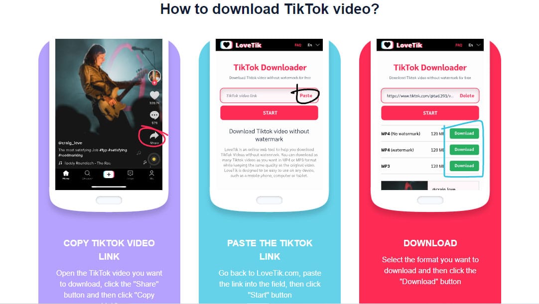 Cara Download Video Tiktok dengan Lovetik, Paling Aman dan Tanpa Watermark