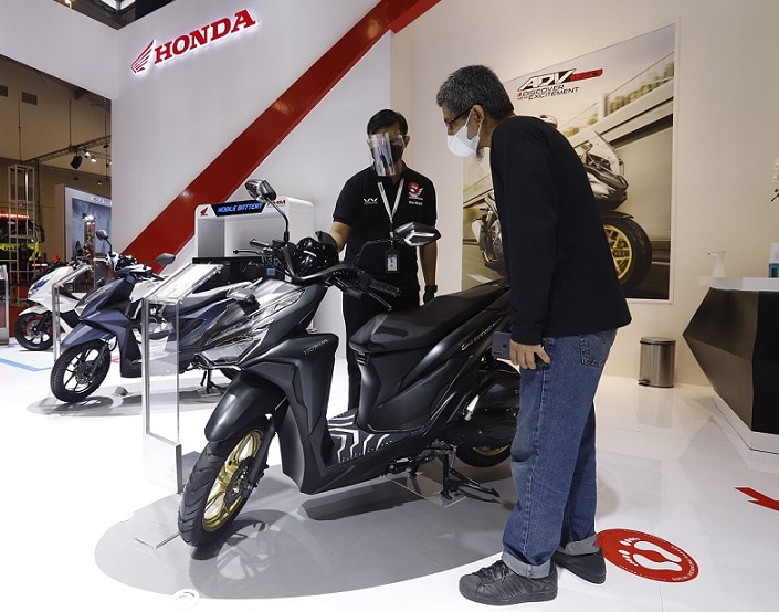 AHM Hadirkan Produk Baru di Booth Motor Honda