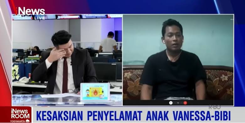 Viral! Pembaca Berita Abraham Silaban Menangis saat Wawancara Narasumber Kecelakaan Vanessa Angel