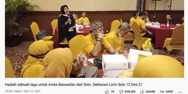 Viral, Hadiah Sebuah Lagu dari Relawan Asal Boyolali untuk Anies Baswedan