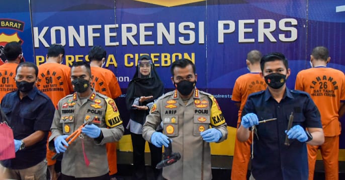 Polresta Cirebon Berhasil Tangkap 6 Tersangka Pencuri, Berikut Modus Operandinya