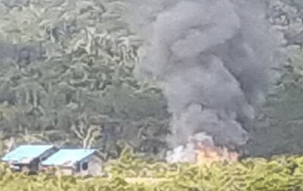 KKB Berulah Lagi, Gedung SMP di Pegunungan Bintang Dibakar, Langsung Kontak Tembak