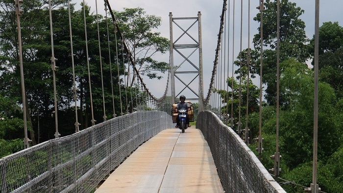 Jembatan Gantung Winduhaji Kuningan, Membentang 120 Meter di Atas Sungai Cisanggarung