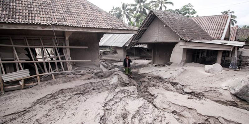 Dampak Erupsi Semeru. 2.970 Rumah Alami Kerusakan