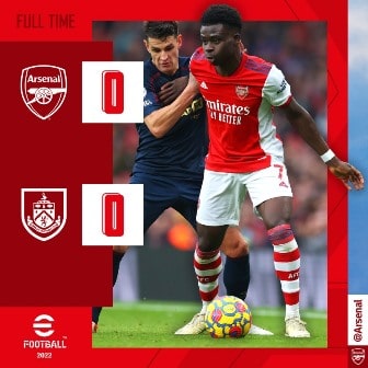 Hasil Arsenal vs Burnley: The Gunners Ditahan Tim Juru Kunci