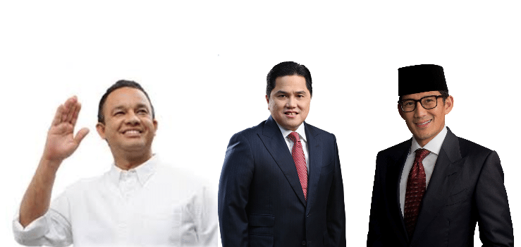 Tiga Kandidat Capres Keturunan Majalengka, Indramayu dan Kuningan, Erick Thohir, Sandiaga Uno dan Anies Baswed