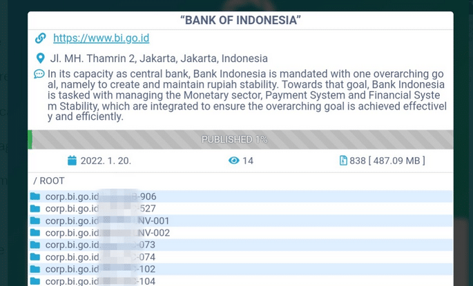 Bank Indonesia di-Hack, Ada 838 File Diambil Peretas