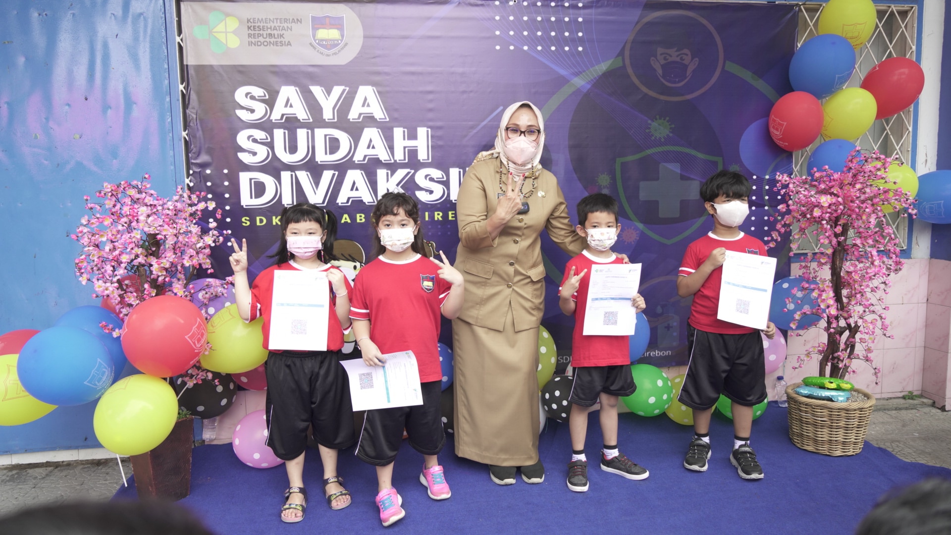 SDK Penabur Cirebon Vaksinasi Anak 6-11 Tahun, Wakil Walikota Hadir dan Berikan Apresiasi