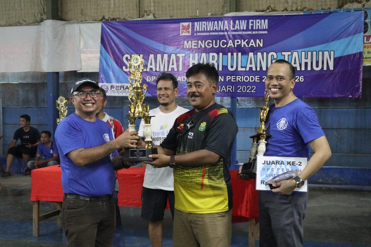 Ajang Silaturahmi Lembaga Penegak Hukum, Peradi Cirebon Gelar Turnamen Bulutangkis