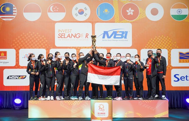Sejarah! Tim Putri Indonesia Juara Asia Usai Taklukan Korea Selatan