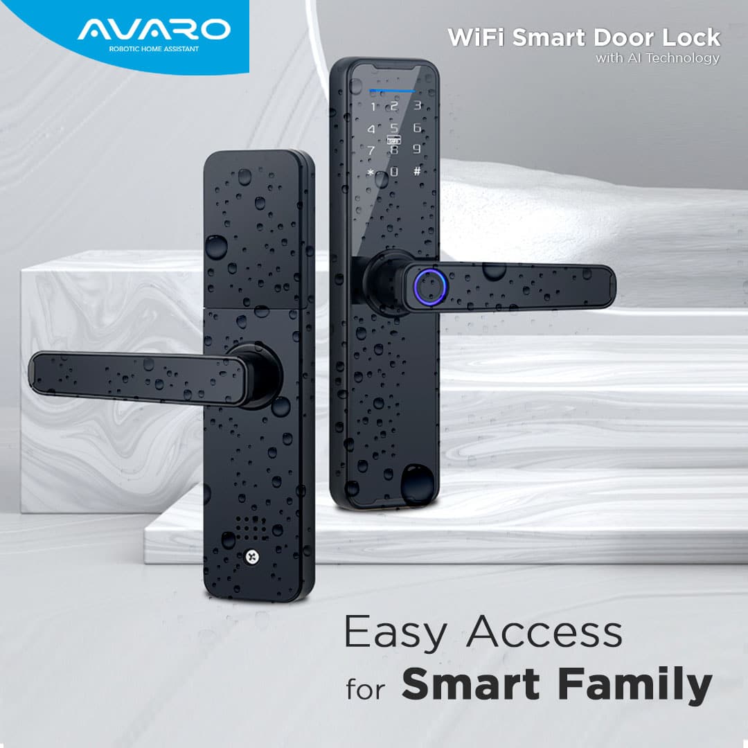 AVARO Luncurkan WiFi Smart Door Lock dengan AI Technology, Dapat Mendeteksi 50 Data Sidik Jari dengan Akurat