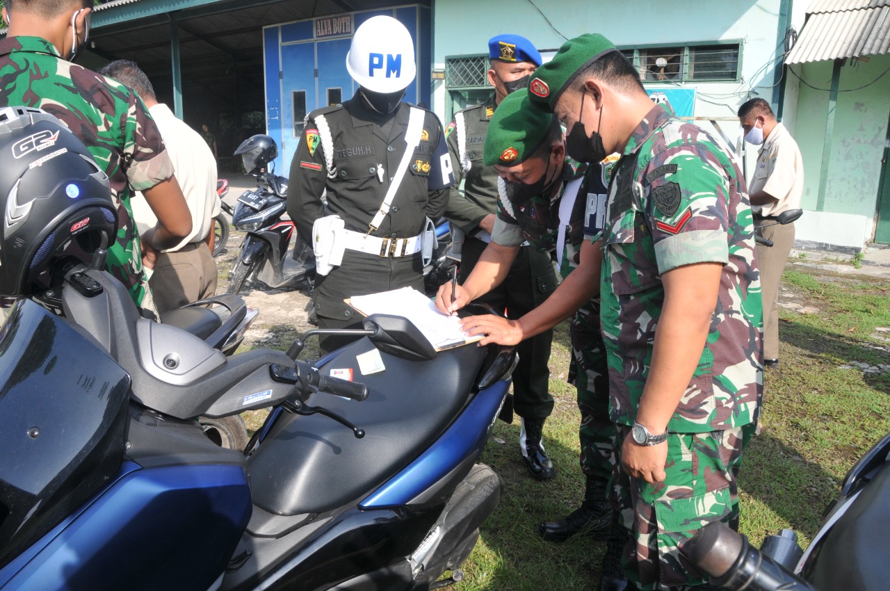Denpom III Cirebon Gelar Razia Kendaraan Prajurit TNI, Ini Hasilnya