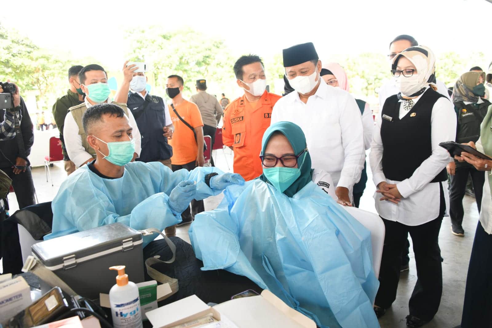 BPBD Jabar Targetkan 3.000 Dosis Vaksin Booster per Hari Disuntikkan ke Warga Jawa Barat