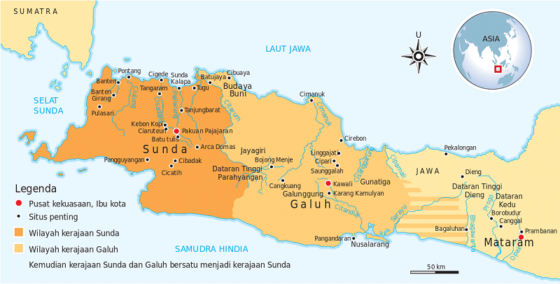 Wilayah Kekuasaan Prabu Siliwangi, Setengah Pulau Jawa