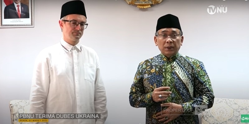 Minta Dukungan, Dubes Ukraina Temui Ketua PBNU