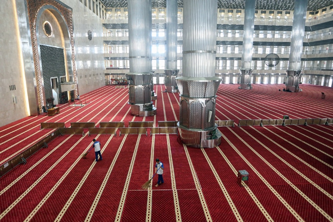 Selama Bulan Ramadan, Masjid Istiqlal Jakarta Buka Normal