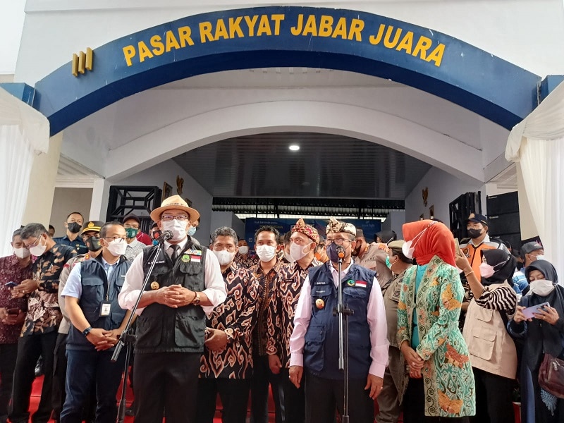 Pasar Rakyat Jabar Juara Diresmikan Ridwan Kamil, di Pasalaran dan Pasar Kue Weru Cirebon