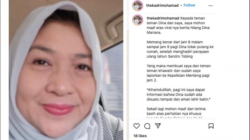 Dikabarkan Diculik, Penyanyi Senior Dina Mariana Sudah Ditemukan dalam Kondisi Sehat