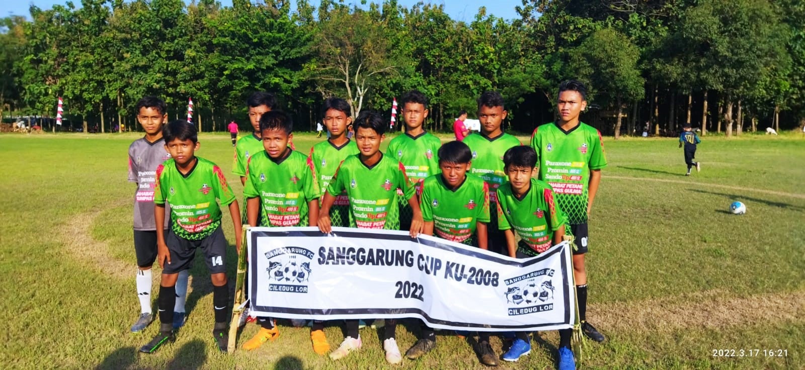 Zakat Center Puji SSB Jembaraya di Sanggarung Cup 2022