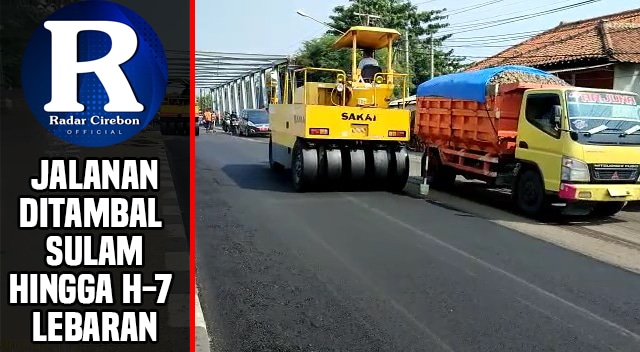 Jelang Mudik, Jalan Cirebon Timur Diperbaiki