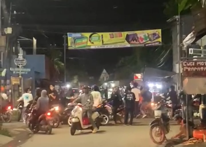 Tawuran Terjadi di Jalan Kutagara Cirebon Jelang Buka Puasa