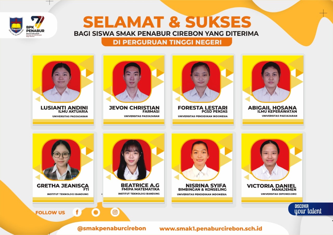 8 Siswa SMAK Penabur Cirebon Lolos SNMPTN