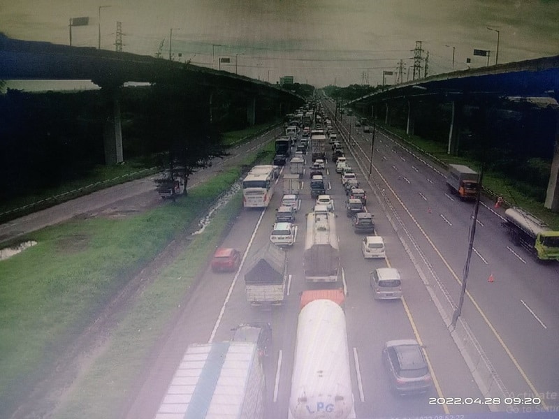 Tol Jakarta Cikampek Hari Ini, Padat Merayap di Km 47