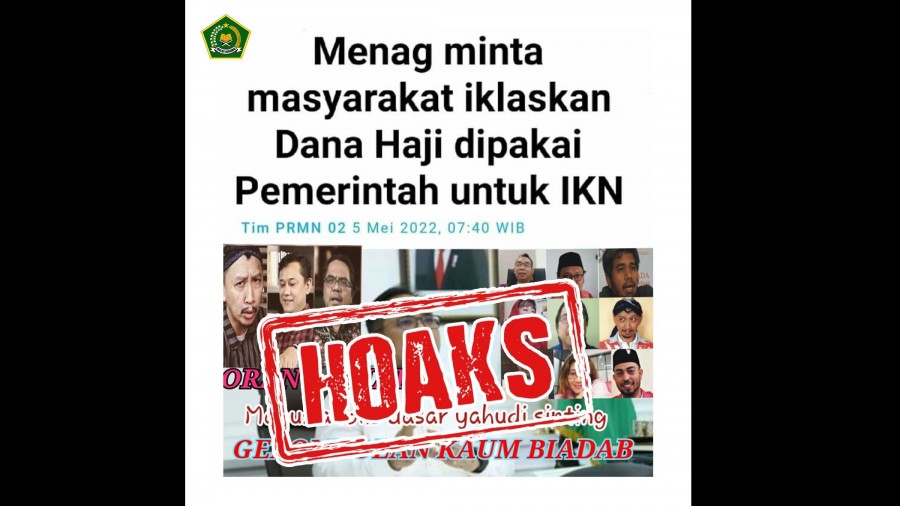 Menag Minta Ikhlaskan Dana Haji untuk IKN, Kemenag Tegaskan Hoaks dan Fitnah