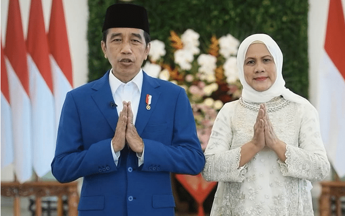 Idul Fitri 1443 H, Presiden Jokowi dan Ibu Iriana Mohon Maaf