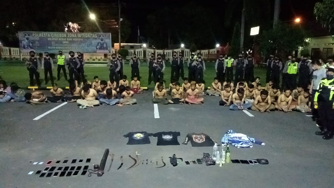 Polresta Cirebon Obok-obok Markas Geng Motor, Kapolresta: Bawa Sajam Kita Jerat Pasal UU Darurat
