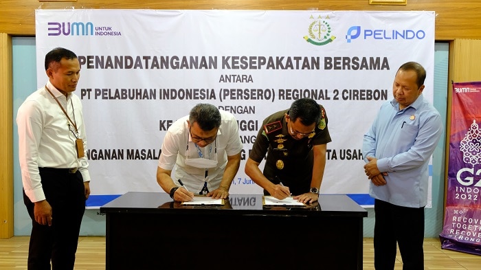 Pelindo Regional 2 Cirebon Melakukan Penandatanganan Kesepakatan Bersama Tentang Penanganan Masalah Hukum Bida