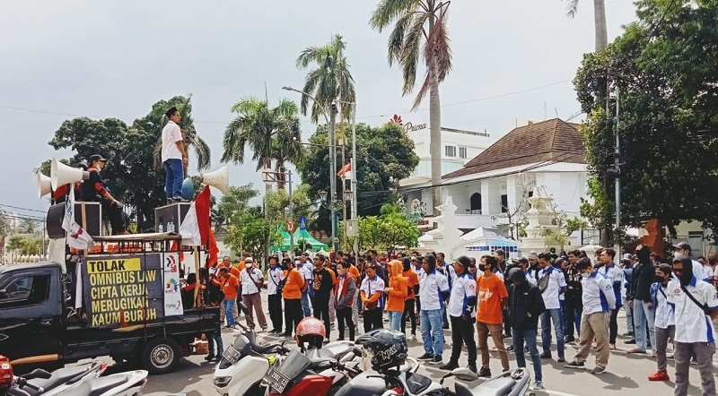 Demo Buruh di Cirebon, FSPMI Sebut akan Ada Aksi Mogok Nasional 3 Hari 3 Malam
