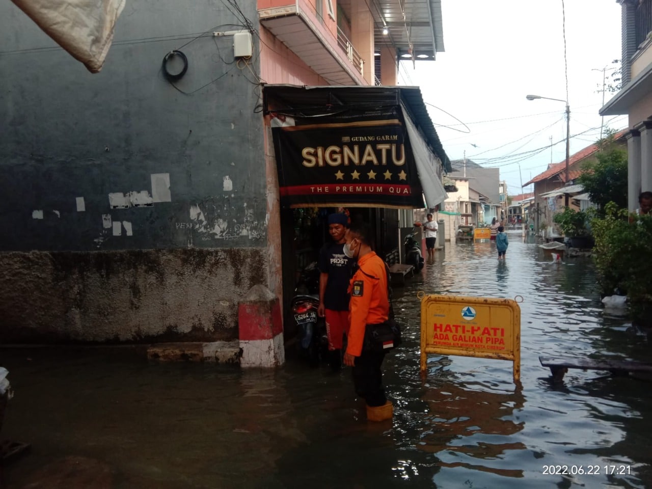 Banjir Rob Kembali Terjang 4 RW di Kota Cirebon