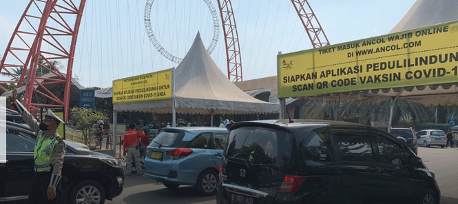 Suasana Sekitar Ancol Jelang Formula E