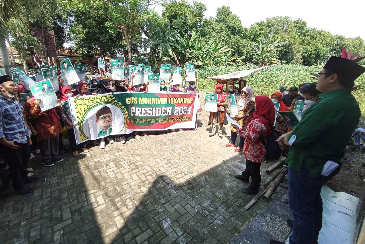 Kader Sehat Nusantara Cirebon “Geruduk” DPC PKB Kabupaten Cirebon: Deklarasi Gus Muhaimin Presiden