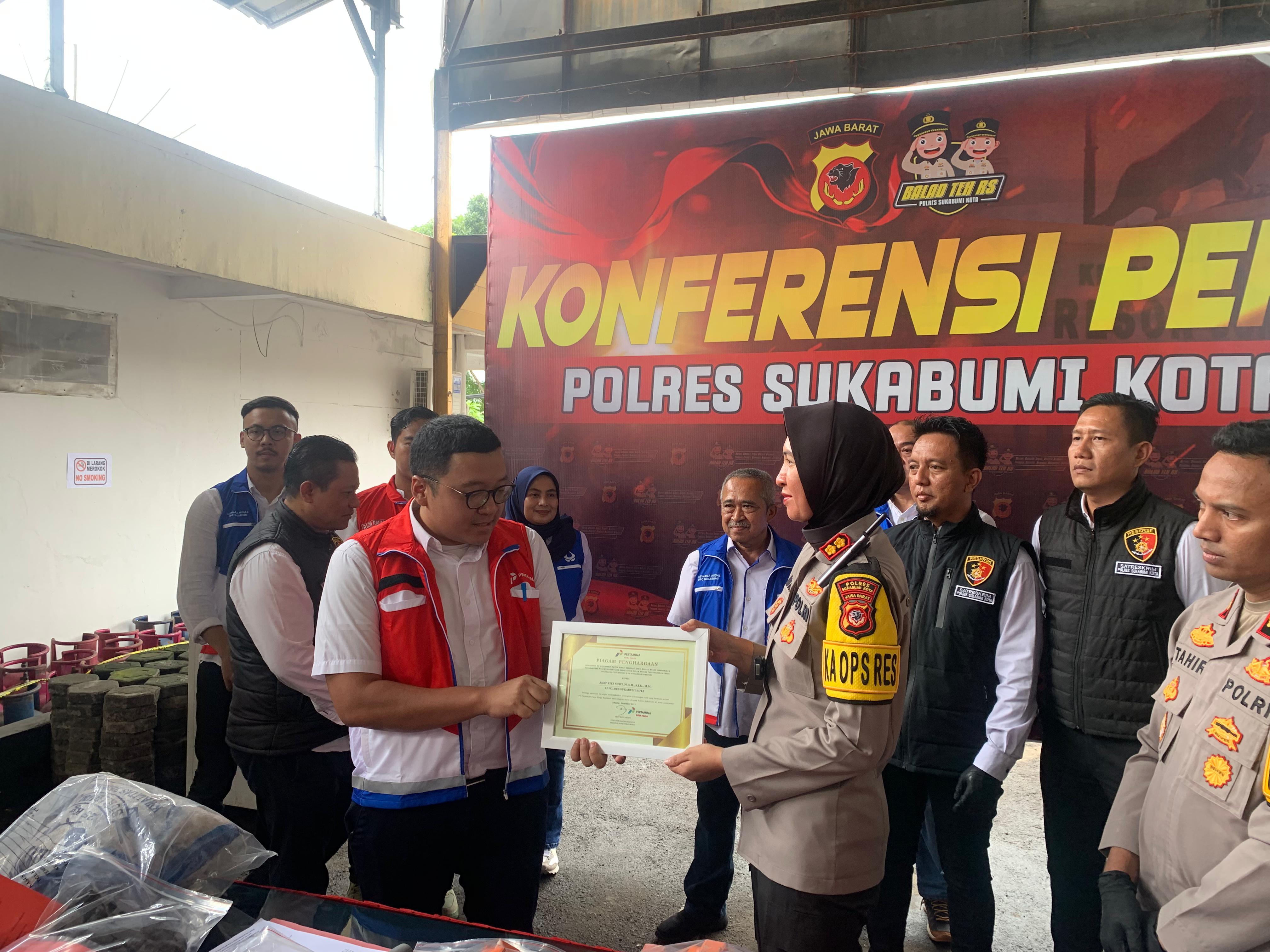 Pertamina Patra Niaga Regional JBB Apresiasi Polres Sukabumi Ungkap Kasus Penyalahgunaan LPG Bersubsidi