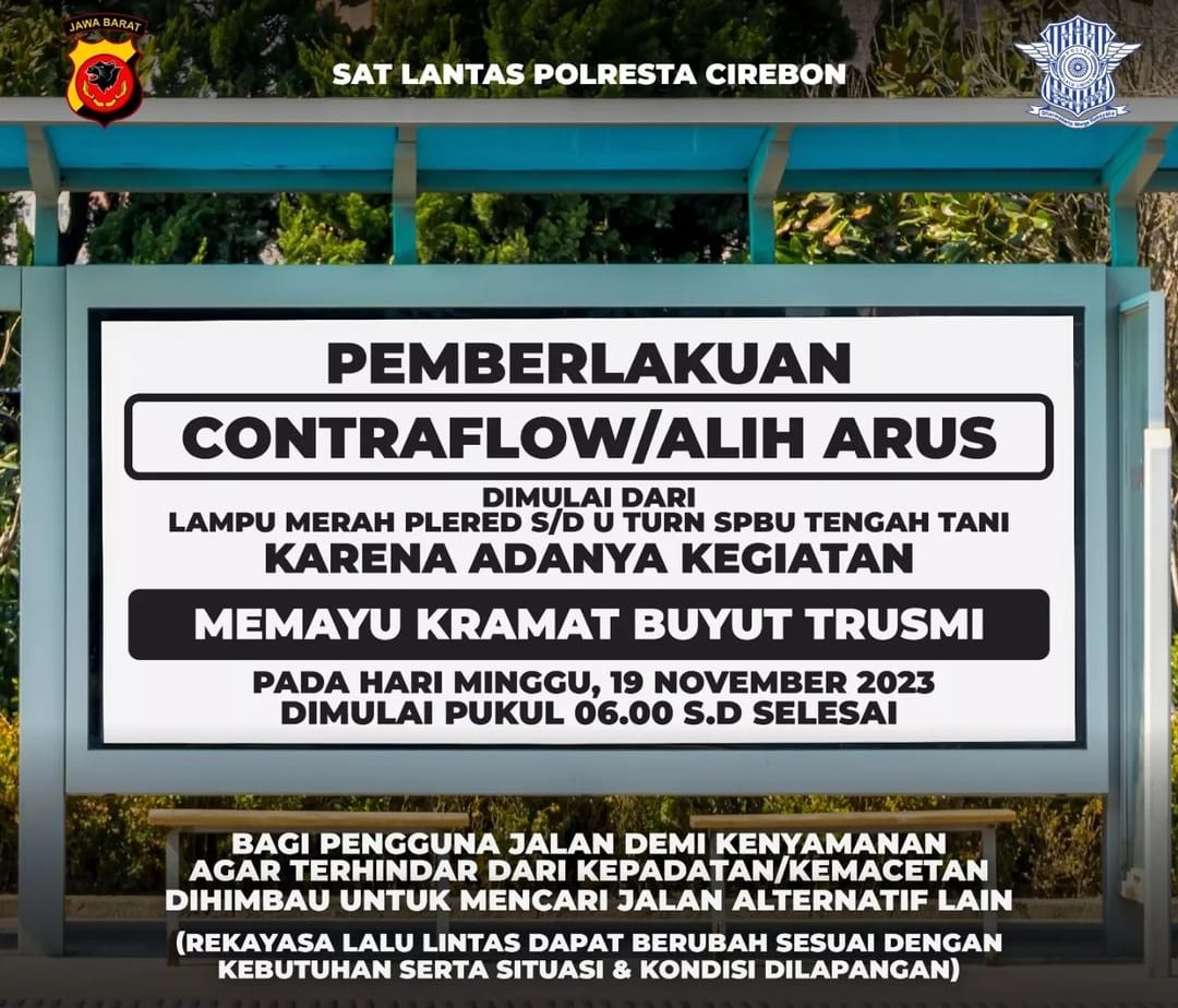 Minggu Pagi ada Pengalihan Arus di Tengah Tani-Plered, Polresta Cirebon: Cari Jalan Alternatif  Lain
