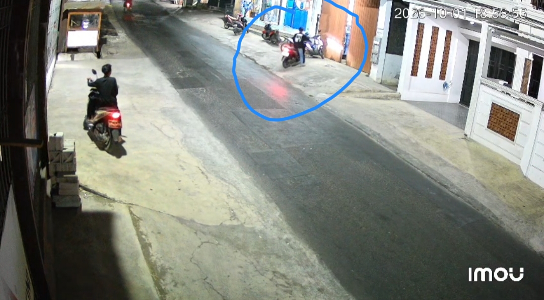 Detik-detik Honda Beat Dicuri di Mandirancan Kuningan, 2 Pelaku Terekam CCTV