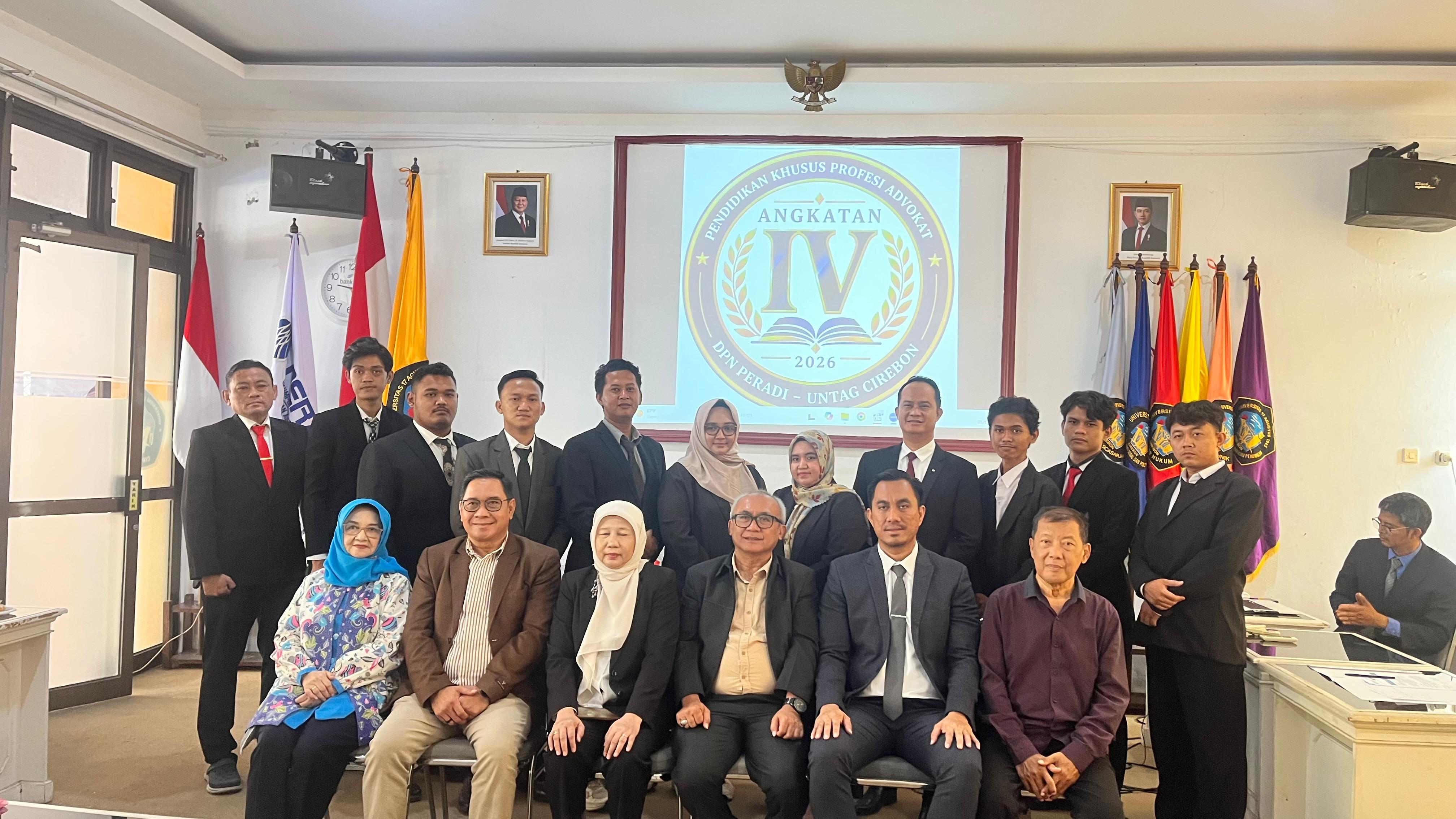 Untag Cirebon Gelar PKPA Angkatan IV, Setahun 2 Kali