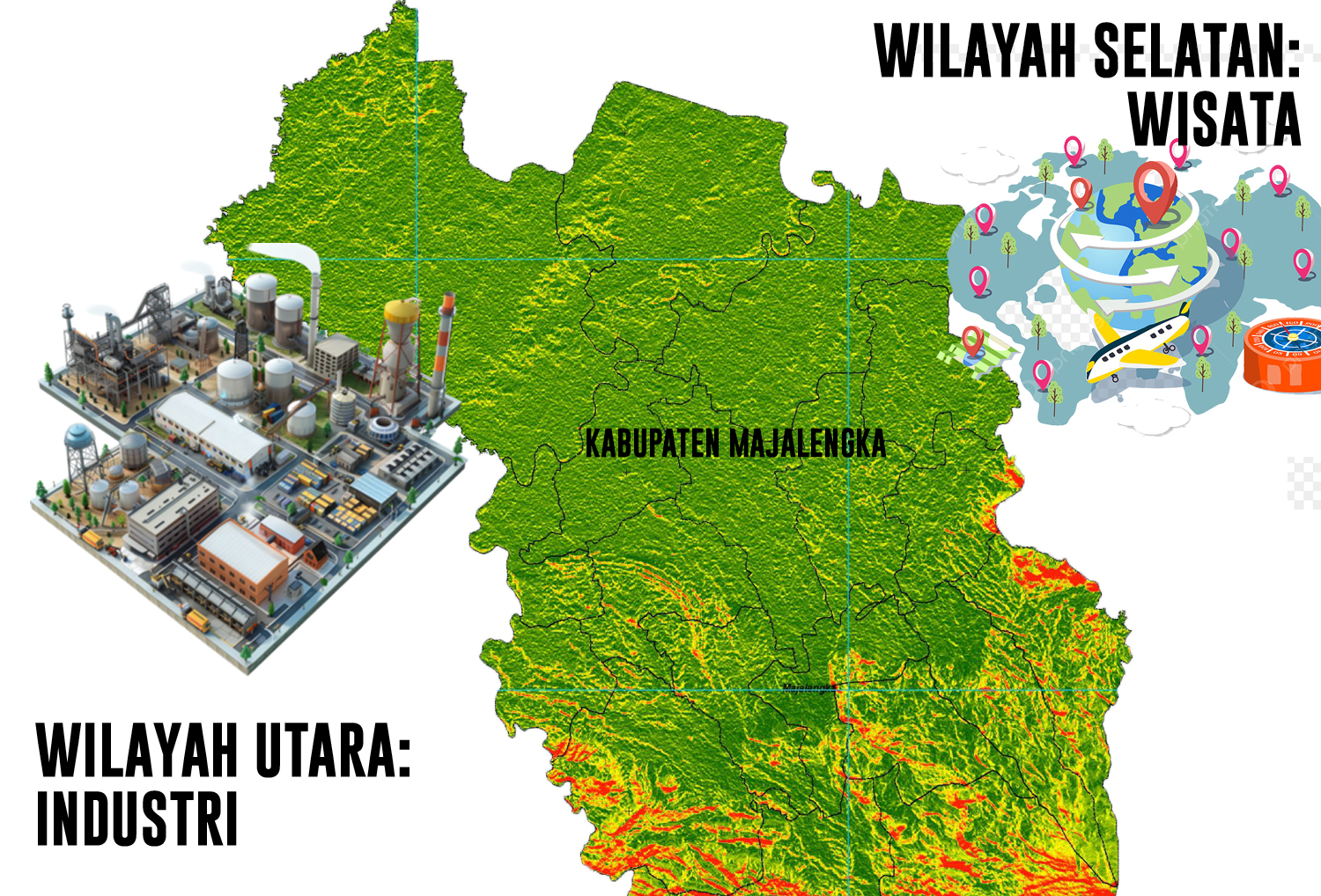 Wilayah Majalengka Bakal Dibagi Jadi Dua Poros