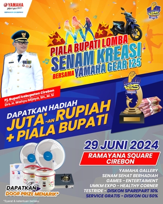 Rebut Hadiah Jutaan Rupiah di Piala Bupati Lomba Senam Kreasi Yamaha Gear 125 di Cirebon