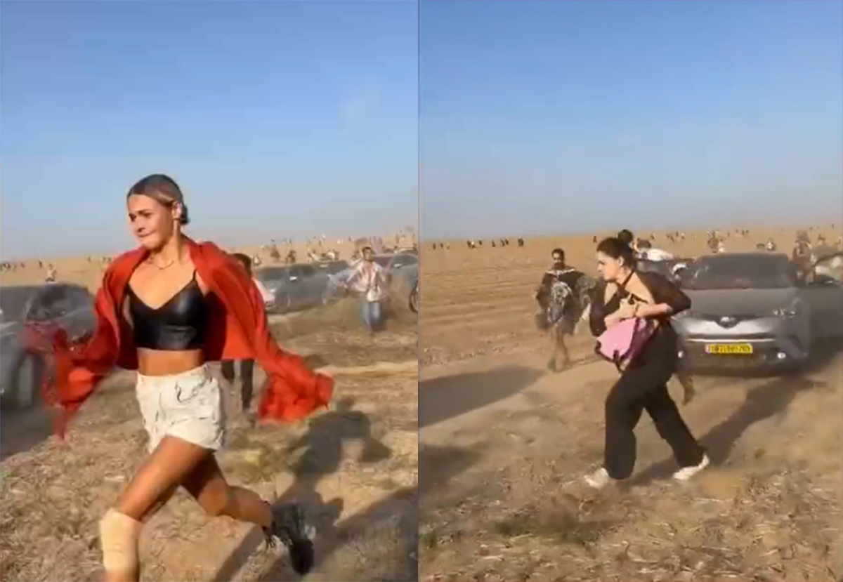 Warga Israel Berlairan di Gurun Pasir saat Festival Hari Raya Shemini Atzeret Diserang