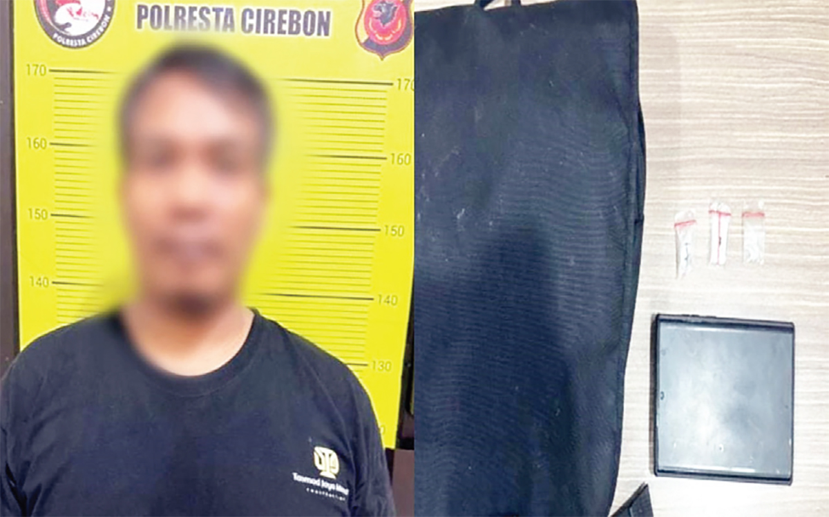 Pengedar Sabu Ditangkap Polisi saat Beroperasi di Pinggir Jalan Kabupaten Cirebon