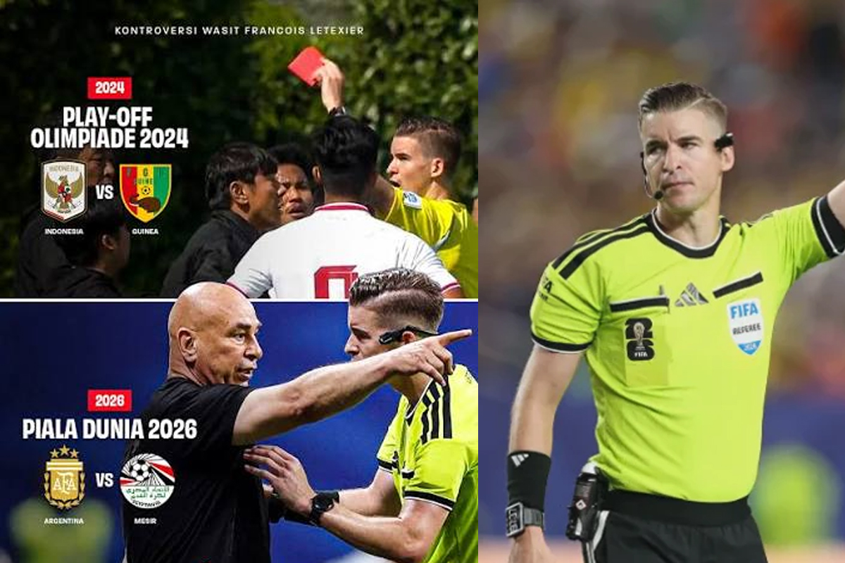 Wasit Francois Letexier, Dulu Pulangkan Timnas Indonesia U-23, 'Berulah' di Laga Mesir vs Argentina