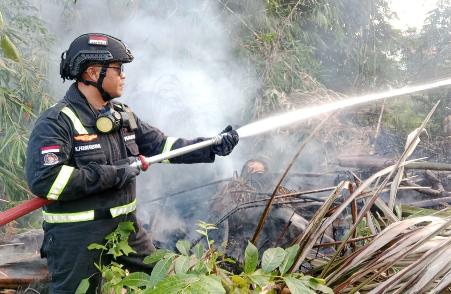 Niat Membakar Sampah, Lahan 300 Meter Ikut Hangus, Angin Kencang Landa Wilayah Kuningan