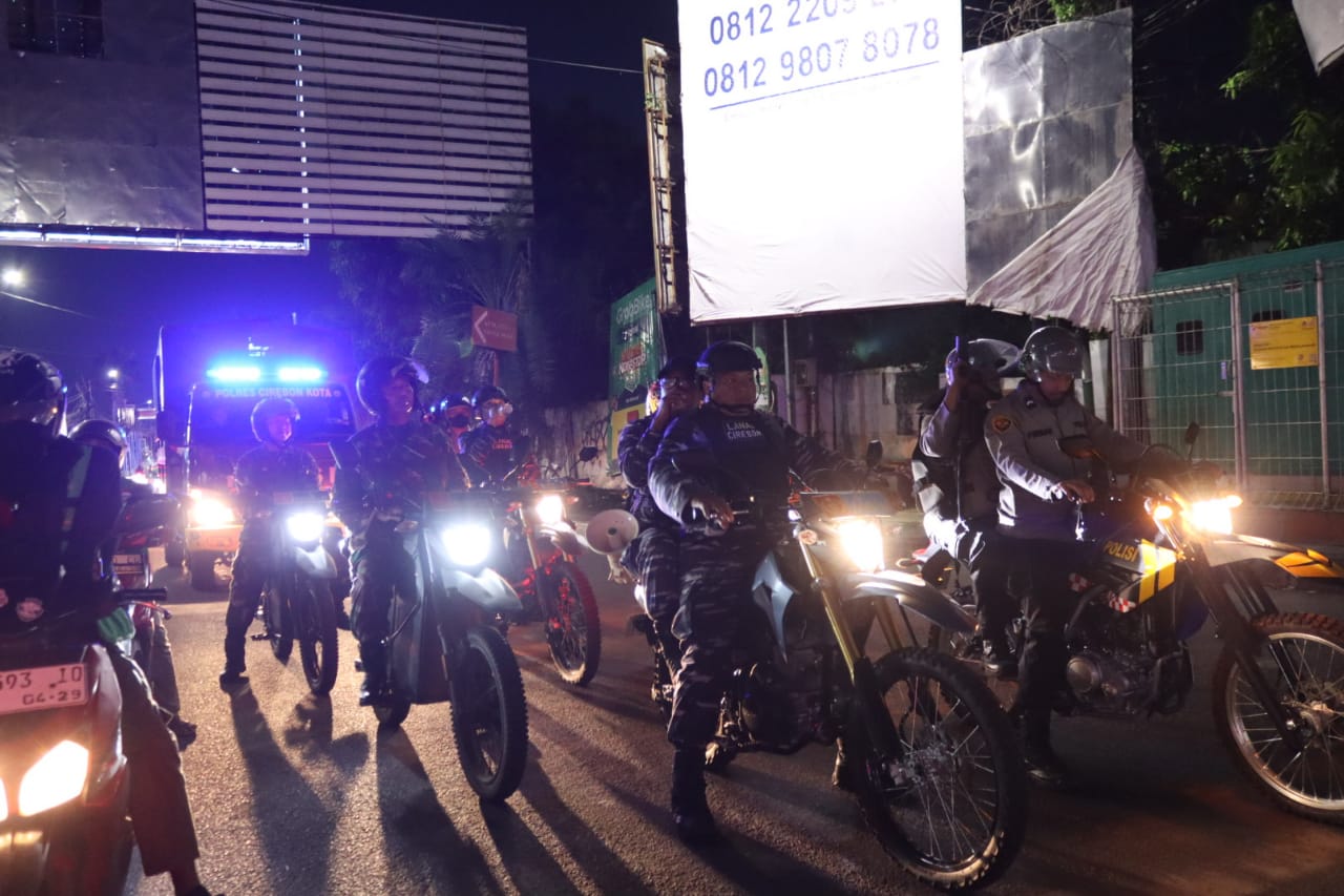 Kodim 0614/Kota Cirebon Gelar Patroli Gabungan Jaga Kondusivitas Wilayah