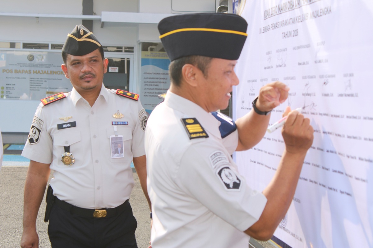Ikrar Zero Narkoba dan Handphone di Lapas Majalengka, Komitmen Tegas Jaga Integritas