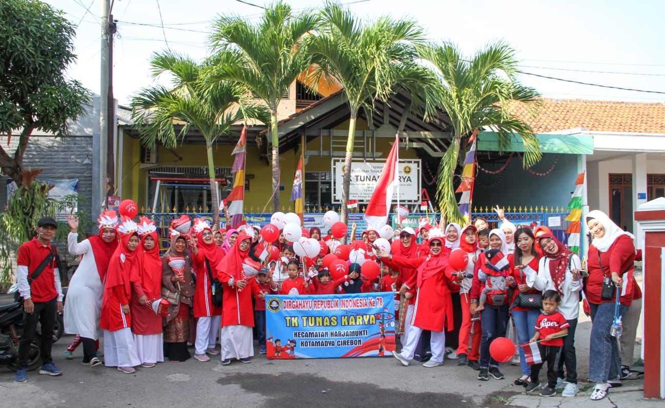 TK Tunas Karya Taman Kalijaga Permai Meriahkan Hari Kemerdekaan